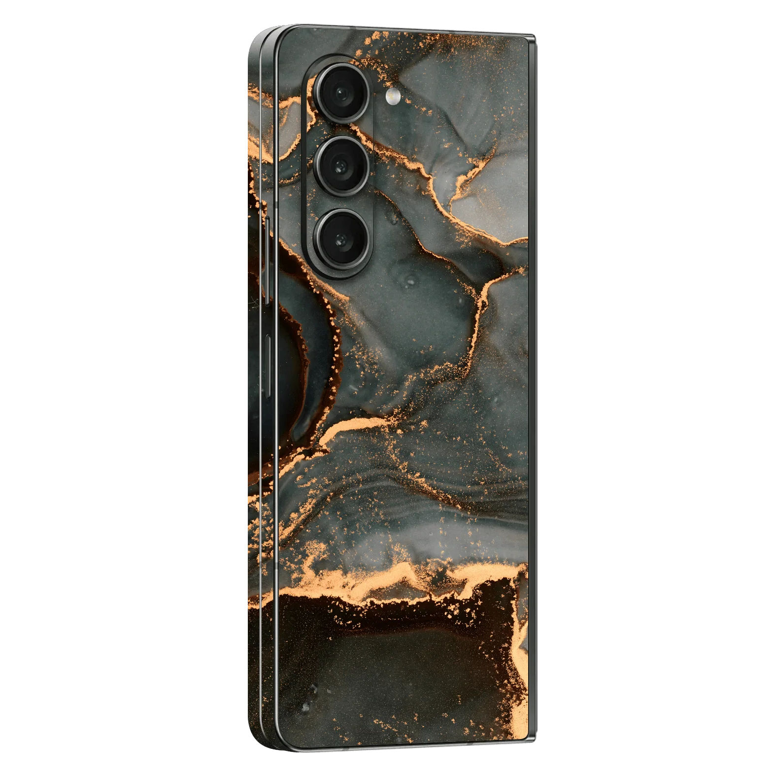 Samsung Galaxy Z FOLD 5 SIGNATURE AGATE GEODE Deep Forest Skin
