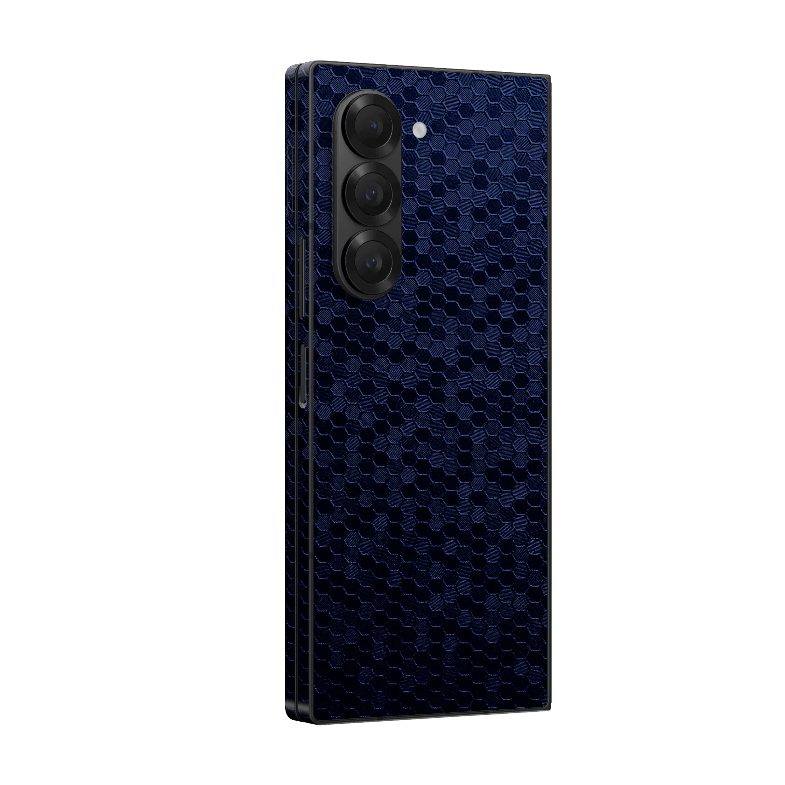 Samsung Galaxy Z FOLD 6 LUXURIA Navy Blue HONEYCOMB 3D TEXTURED Skin
