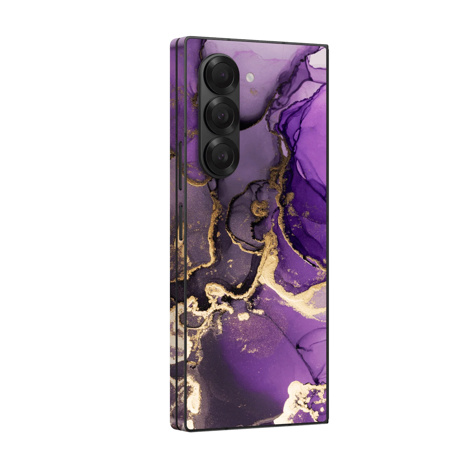 Samsung Galaxy Z FOLD 6 SIGNATURE AGATE GEODE Purple-Gold Skin
