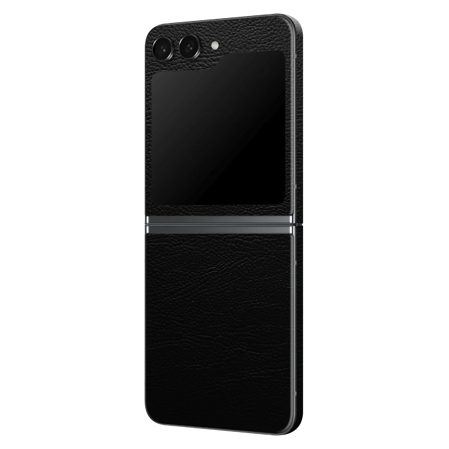 Samsung Z Flip 5 LUXURIA RIDERS Black LEATHER Textured Skin