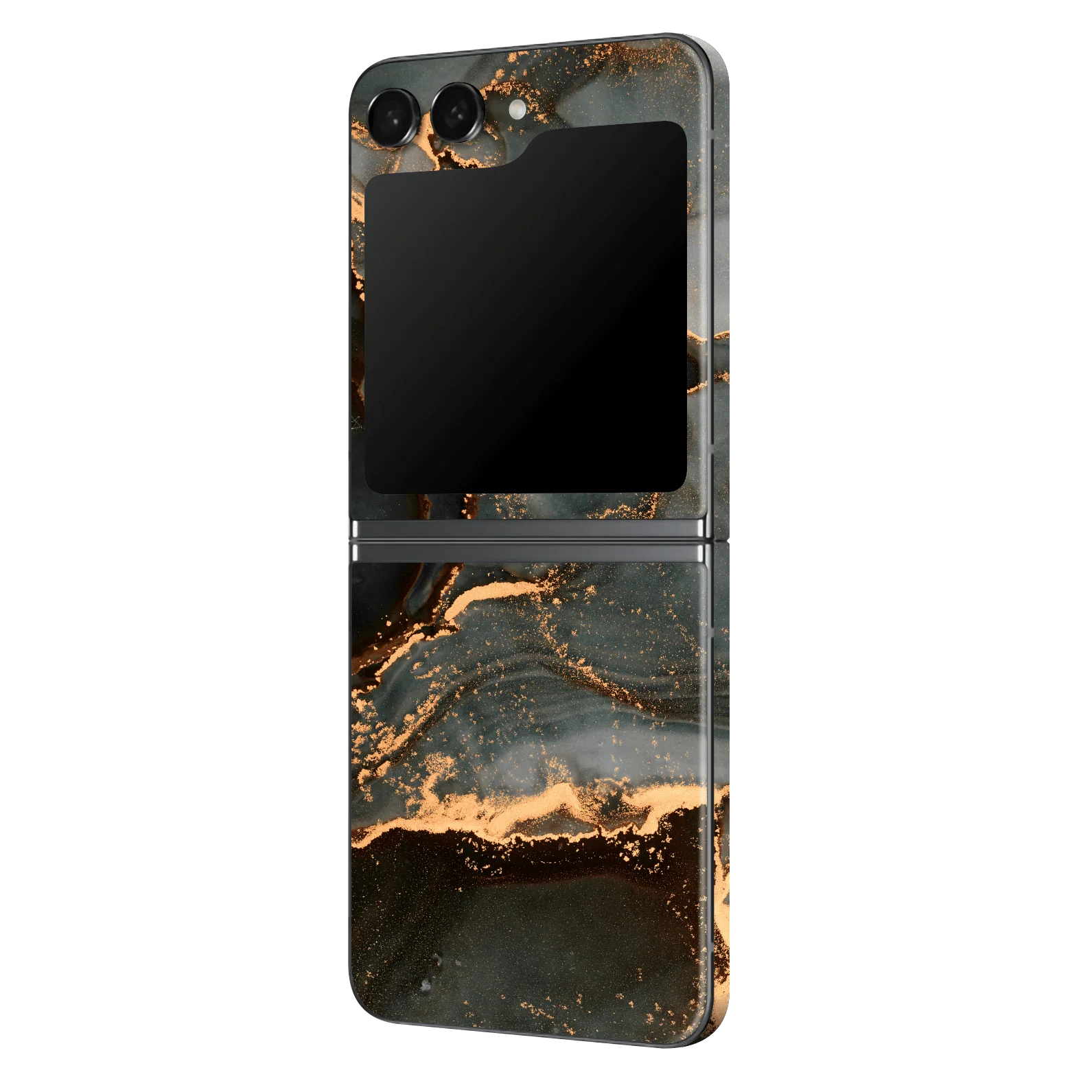 Samsung Z Flip 5 SIGNATURE AGATE GEODE Deep Forest Skin