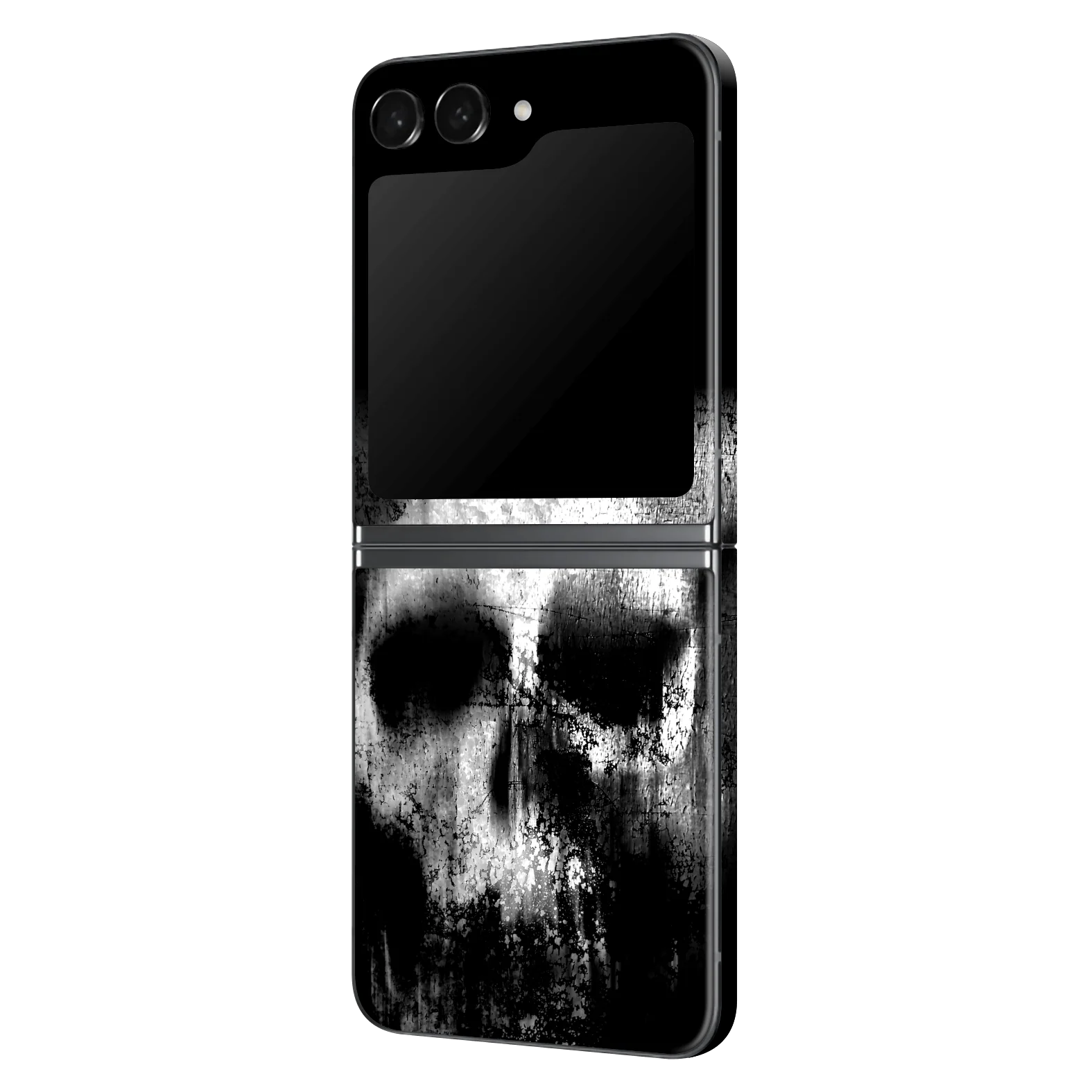 Samsung Z Flip 5 SIGNATURE Horror Black & White SKULL Skin