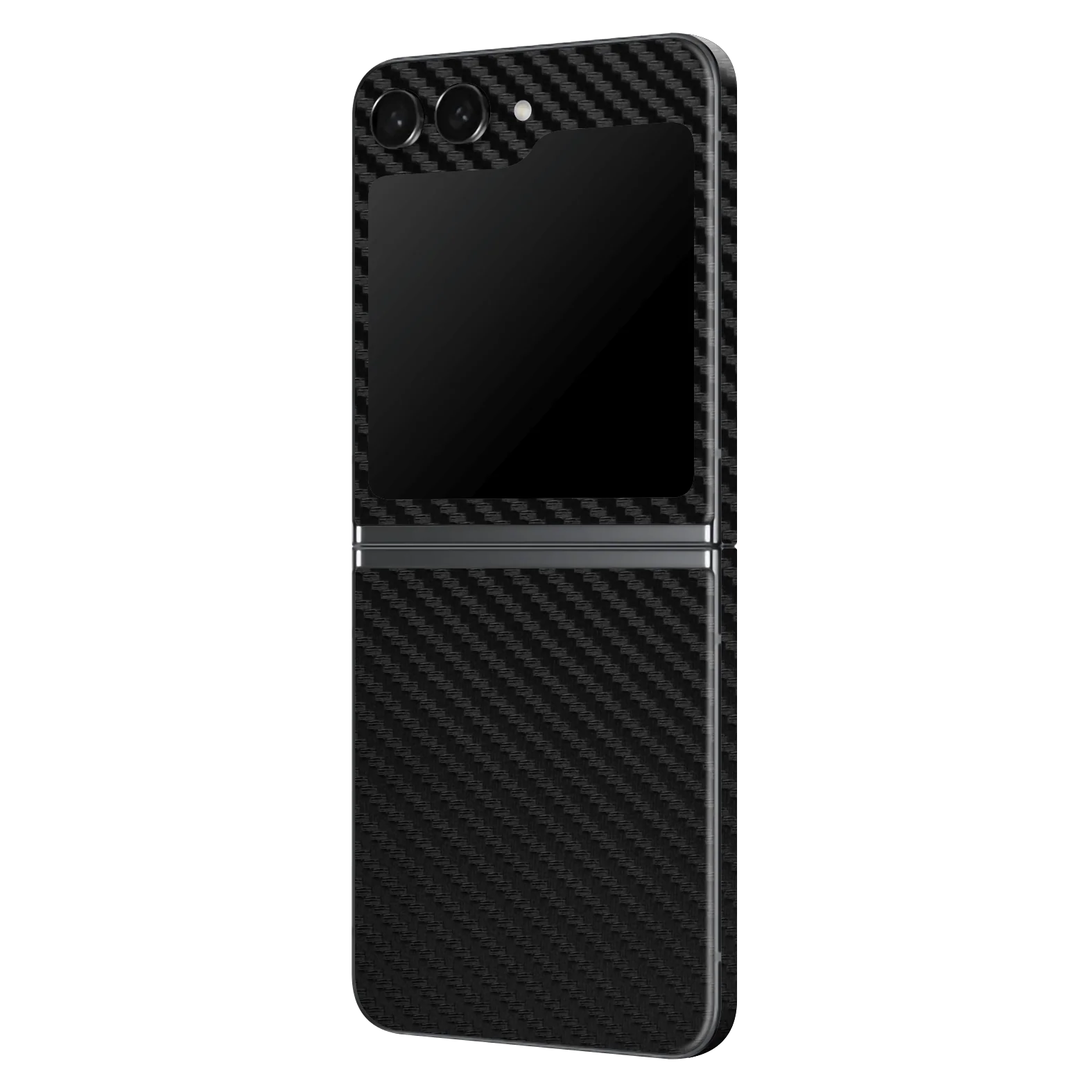 Samsung Z Flip 5 Textured CARBON Fibre Skin - BLACK