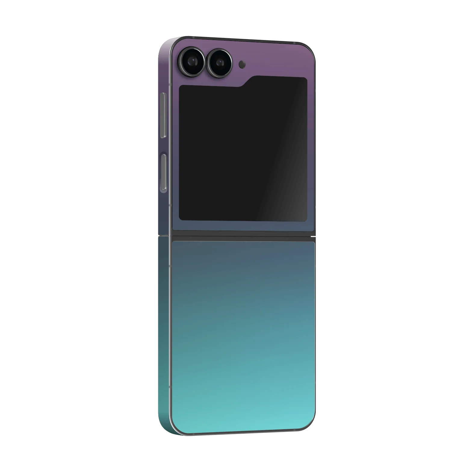 Samsung Z Flip 6 CHAMELEON TURQUOISE LAVENDER Matt Metallic Skin