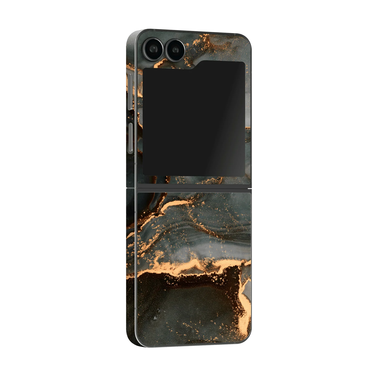 Samsung Z Flip 6 SIGNATURE AGATE GEODE Deep Forest Skin