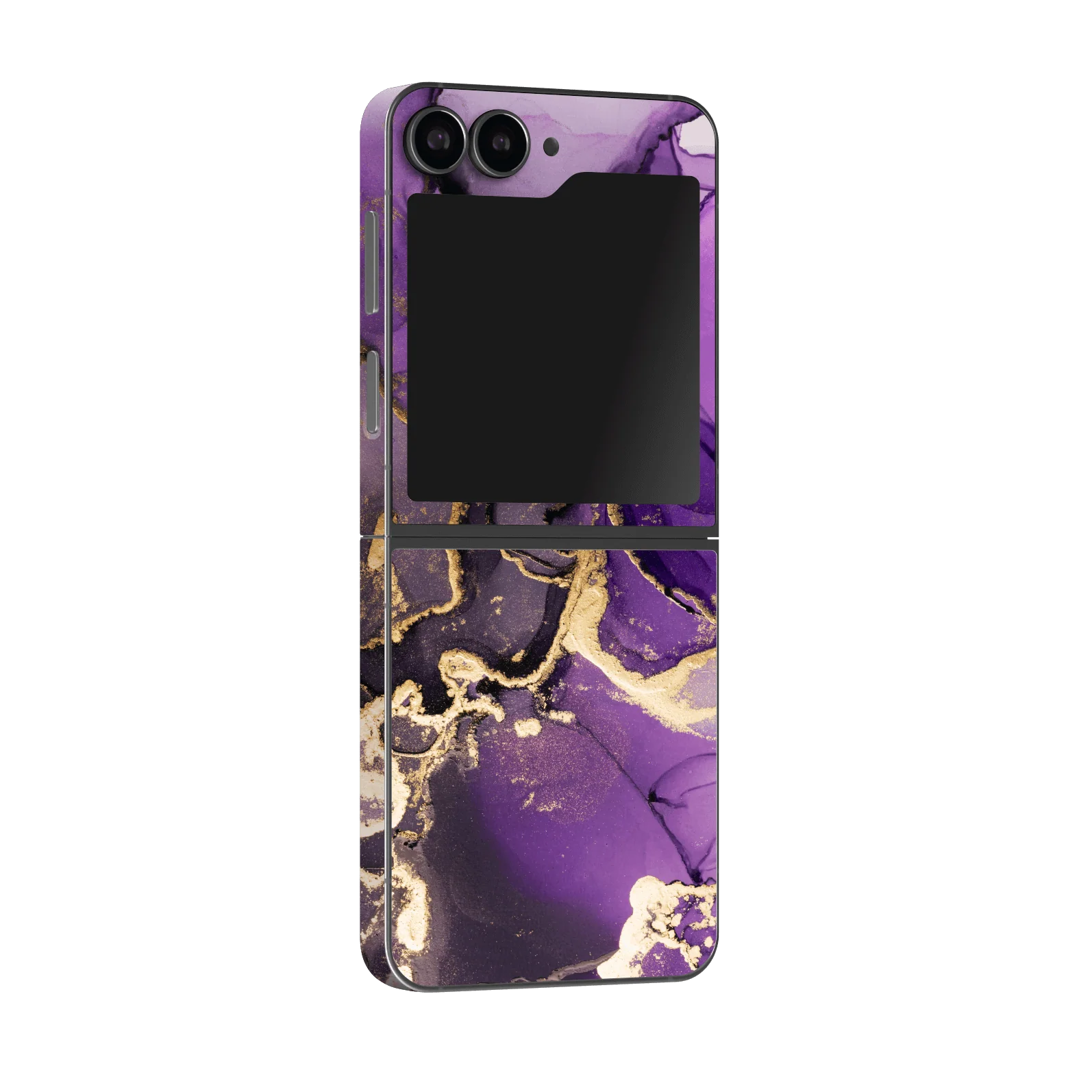 Samsung Z Flip 6 SIGNATURE AGATE GEODE Purple-Gold Skin