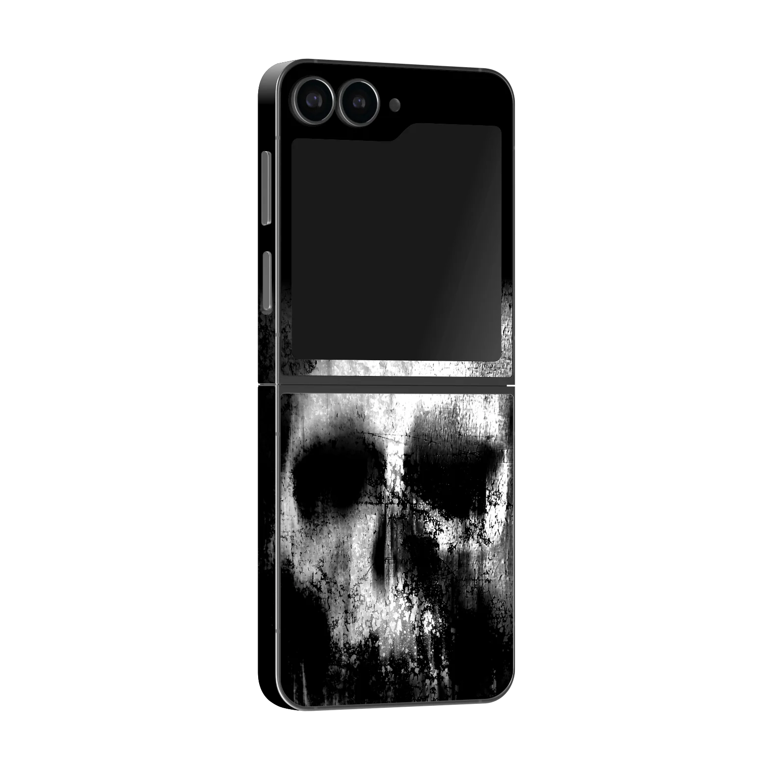 Samsung Z Flip 6 SIGNATURE Horror Black & White SKULL Skin
