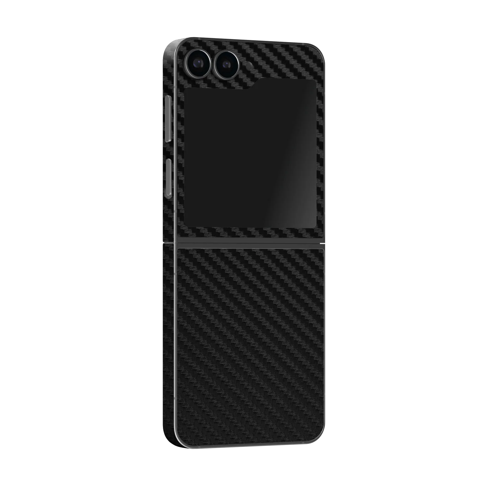 Samsung Z Flip 6 Textured CARBON Fibre Skin - BLACK