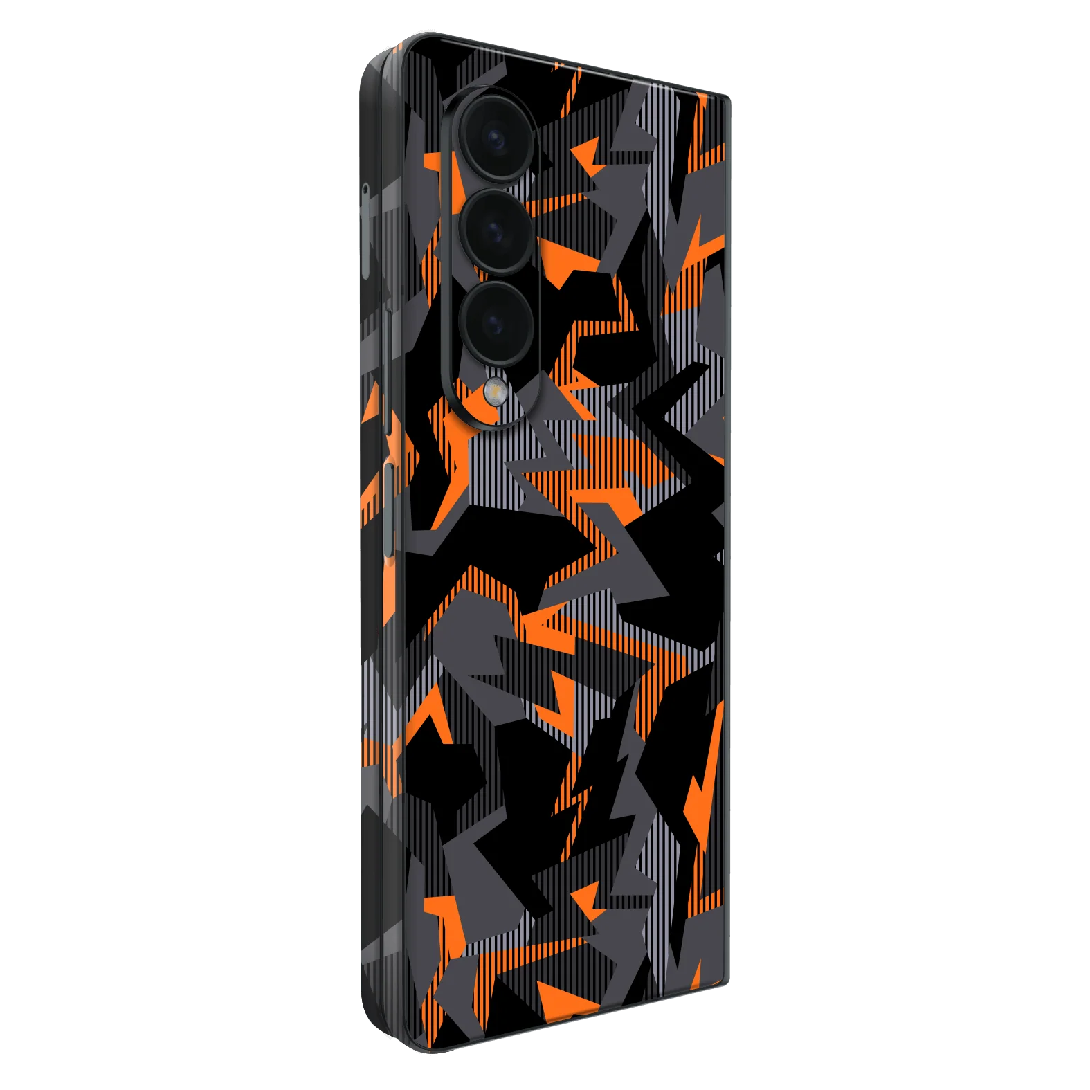 Samsung Z FOLD 4 SIGNATURE Sharp-Edged Orange CAMO Skin