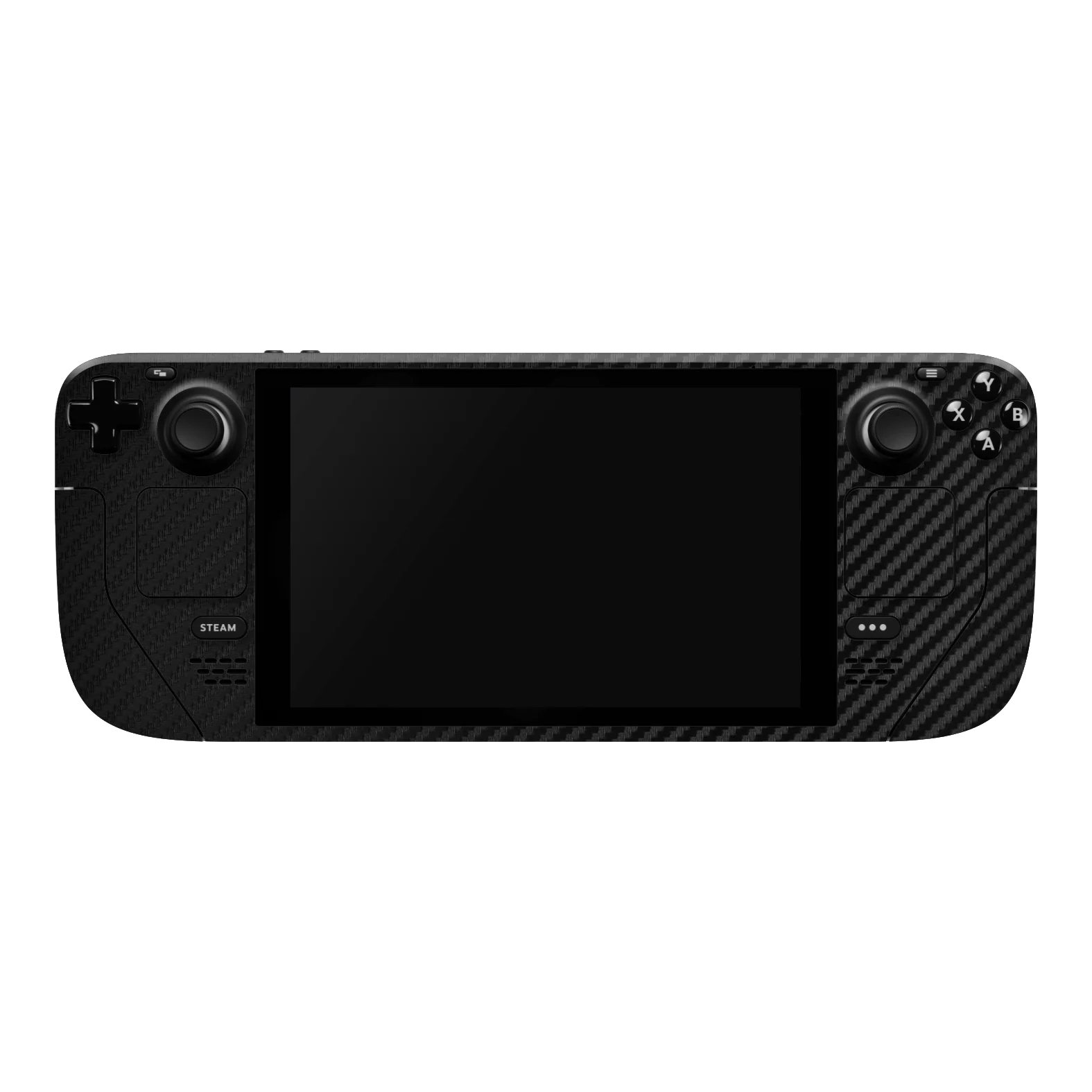 Steam Deck Oled Textured CARBON Fibre Skin - BLACK