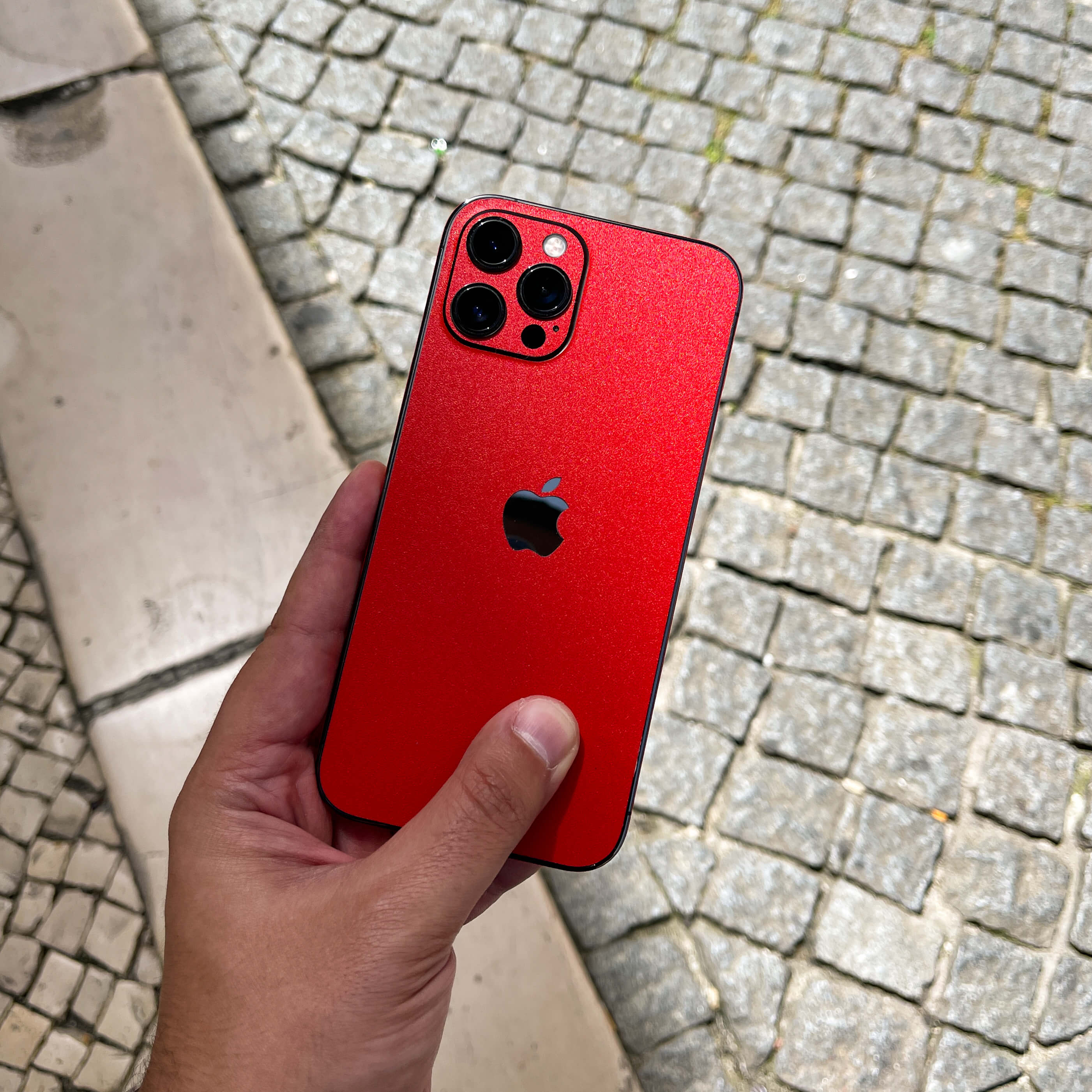 iPhone XR LUXURIA Red Cherry Juice Matt Textured Skin - Image 7