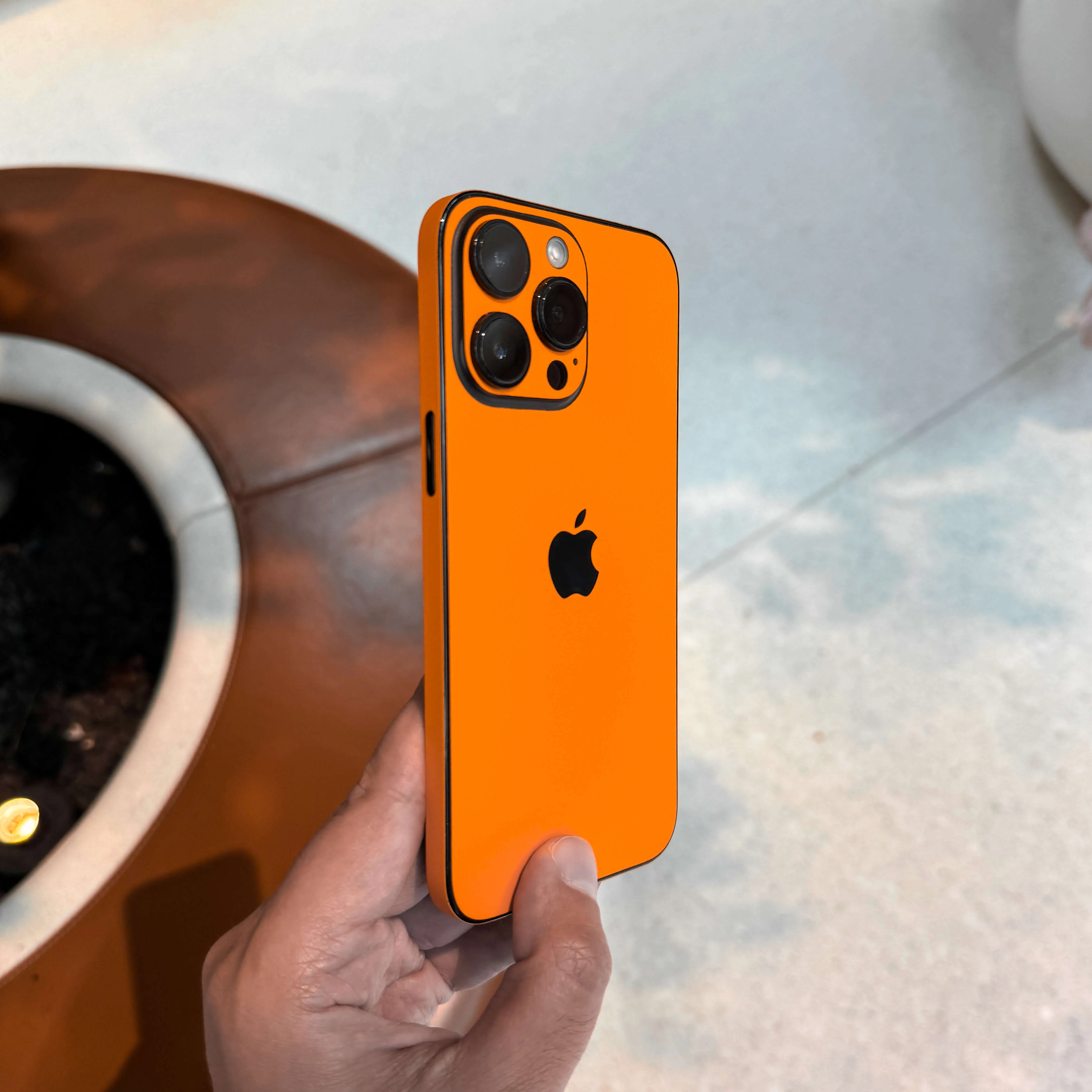 iPhone 11 LUXURIA Sunrise Orange Matt Textured Skin - Image 4