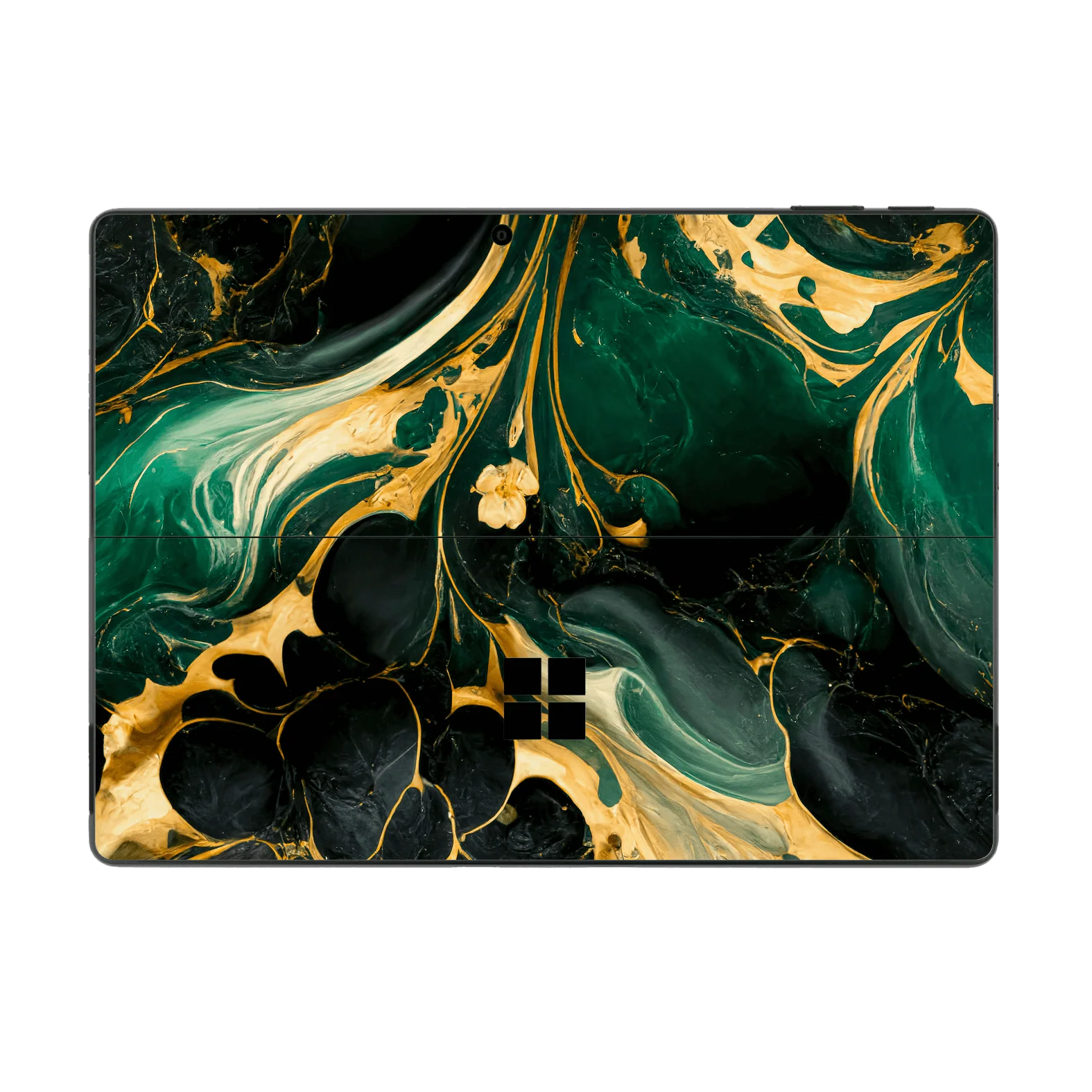 Surface Pro 10 SIGNATURE AGATE GEODE Royal Green-Gold Skin