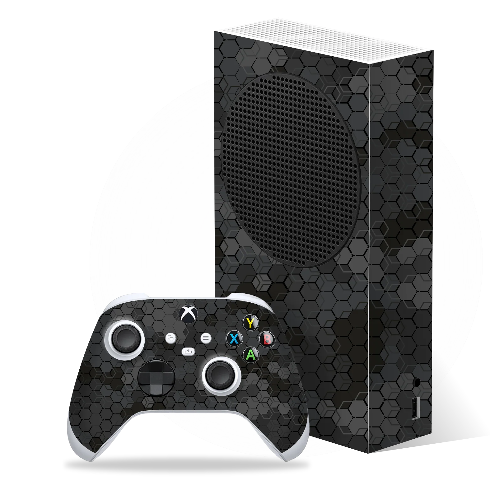 Xbox SERIES S SIGNATURE Abstract SLATE Hexagon Skin
