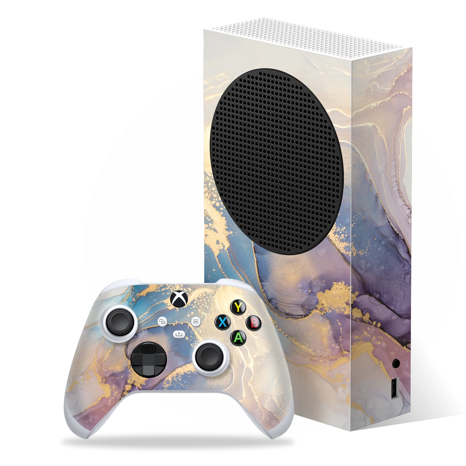 Xbox SERIES S SIGNATURE AGATE GEODE Soft Pastel Skin