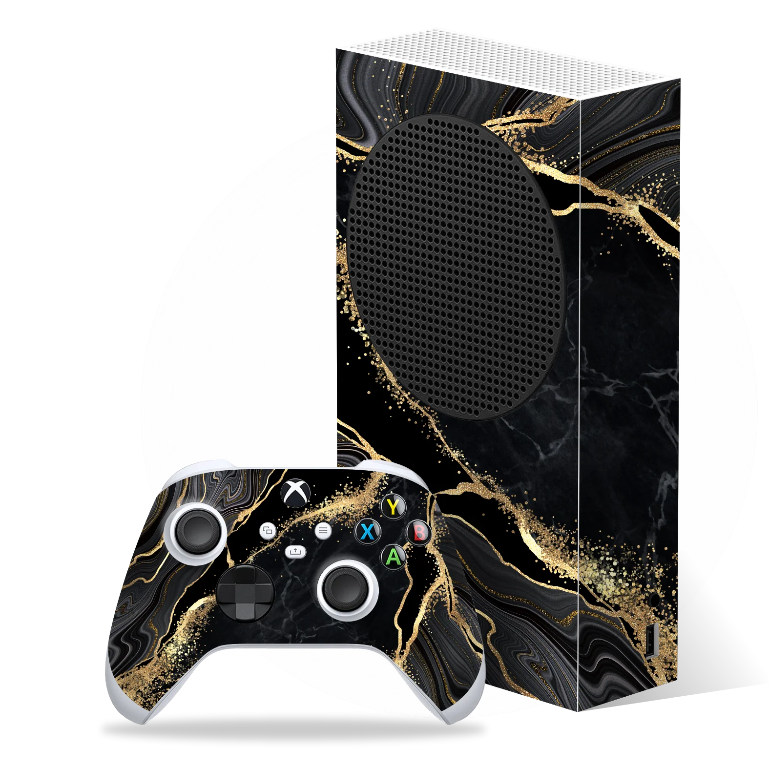 Xbox SERIES S SIGNATURE Elegant GOLD Details Skin