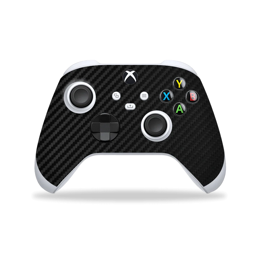 XBOX Series X CONTROLLER Skin - 3D Textured CARBON Fibre - BLACK