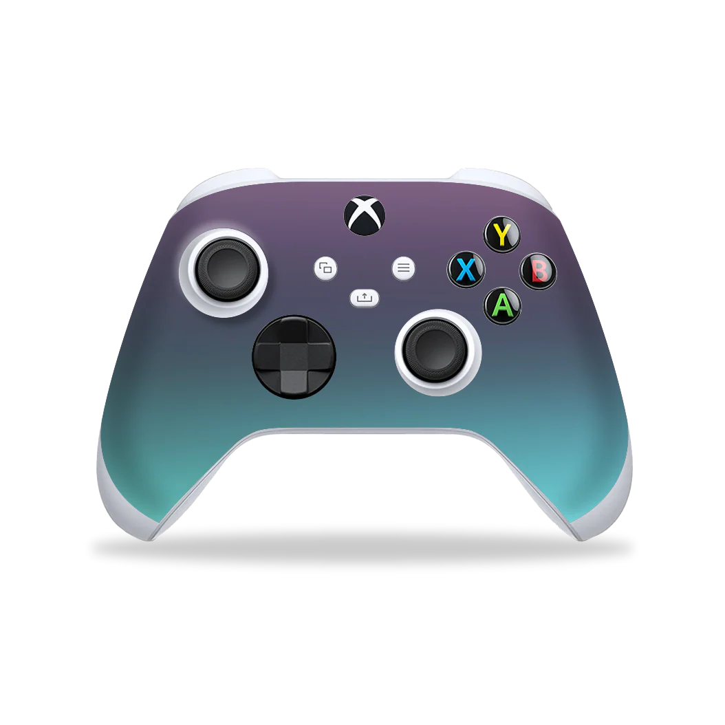 XBOX Series X CONTROLLER Skin - CHAMELEON TURQUOISE LAVENDER Matt Metallic