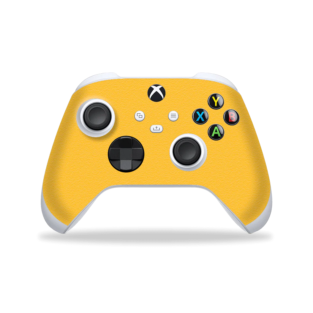 XBOX Series X CONTROLLER Skin - LUXURIA Textured Tuscany Yellow