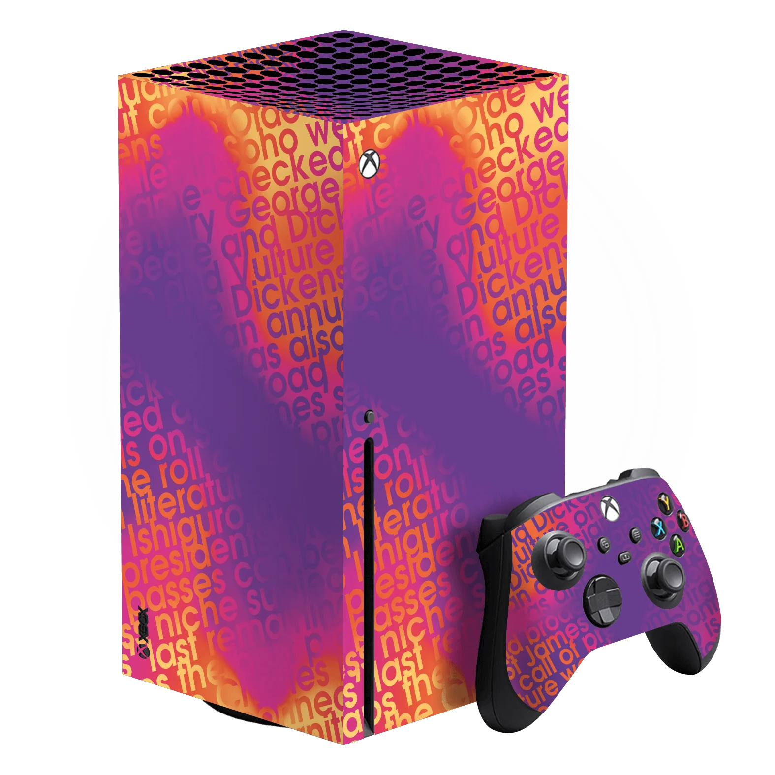 XBOX Series X SIGNATURE Inferno Swirl Skin