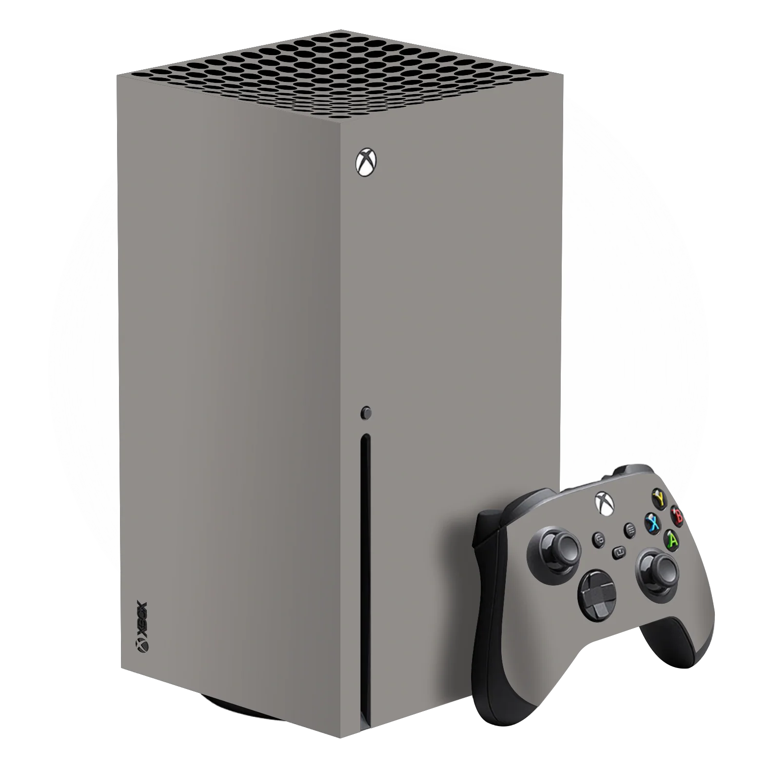 XBOX Series X Soft-Touch LUNAR Grey StealthMatte Skin